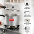 Prestige Svachh Aluminium Anti Bulge Gas And Induction Compatible Pressure Cooker 7.5 L Silver