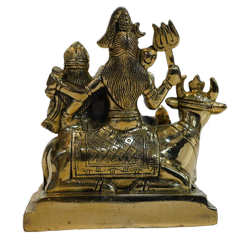 Brass Shiv Parivar Religious Temple Idol 1555g