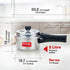 Prestige Popular Plus Svachh Virgin Aluminium Spillage Control Pressure Cooker 2 L Silver