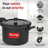 Prestige Svachh Hard Anodised Spillage Control Pressure Cooker 7.5 L Black