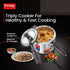 Prestige Triply Svachh Spillage Control Inner Lid Induction Bottom Pressure Cooker 5 L