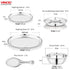 Vinod 85 Pieces Deluxe Stainless Steel Dinner Set Rust Free Heavy Gauge Steel Mirror Finish Dishwasher Safe and ISI Certified