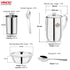 Vinod 85 Pieces Deluxe Stainless Steel Dinner Set Rust Free Heavy Gauge Steel Mirror Finish Dishwasher Safe and ISI Certified