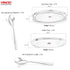Vinod 85 Pieces Deluxe Stainless Steel Dinner Set Rust Free Heavy Gauge Steel Mirror Finish Dishwasher Safe and ISI Certified