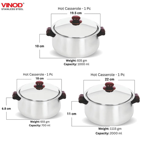 Vinod 85 Pieces Deluxe Stainless Steel Dinner Set Rust Free Heavy Gauge Steel Mirror Finish Dishwasher Safe and ISI Certified