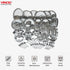 Vinod 85 Pieces Deluxe Stainless Steel Dinner Set Rust Free Heavy Gauge Steel Mirror Finish Dishwasher Safe and ISI Certified
