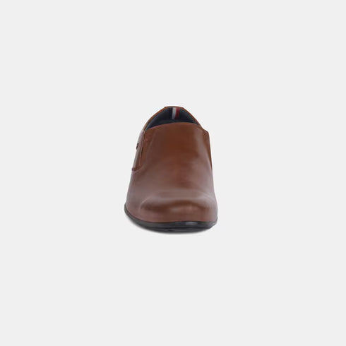 Bata Tan Formal Slip-On Shoes For Men (Style 8513452)