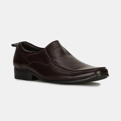 Bata Dark Brown Formal Shoes For Men (Style 8514054)