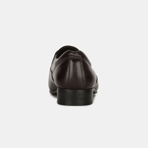 Bata Dark Brown Formal Shoes For Men (Style 8514054)