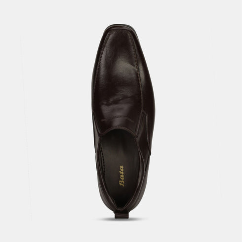 Bata Dark Brown Formal Shoes For Men (Style 8514054)