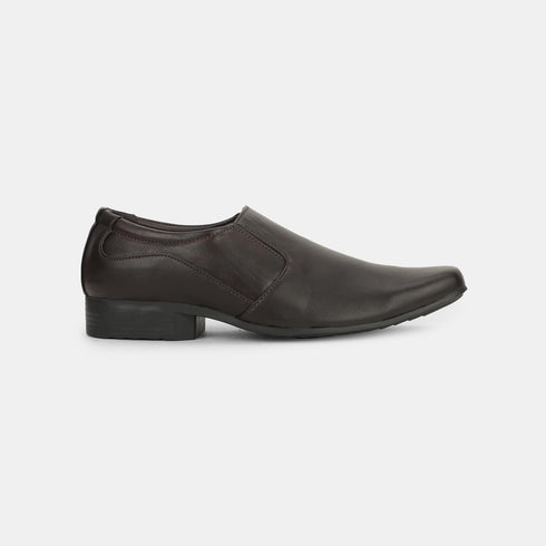 Bata Dark Brown Formal Shoes For Men (Style 8514151)