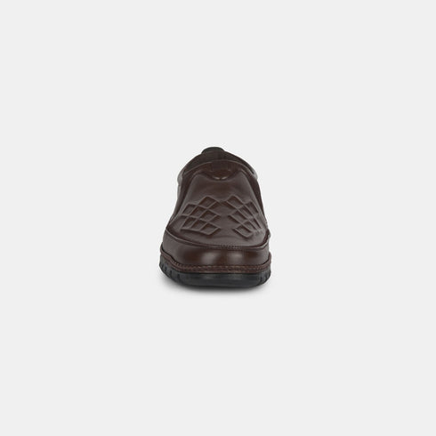 Bata Dark Brown Formal Slip-On Shoes For Men (Style 8514180)