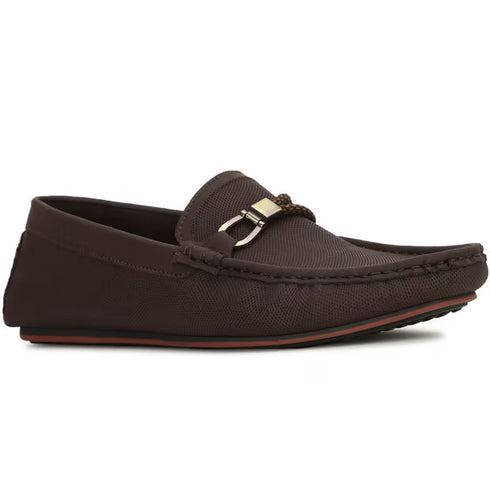 Red Label Brown Loafers For Men