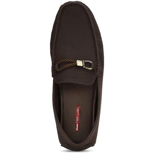 Red Label Brown Loafers For Men