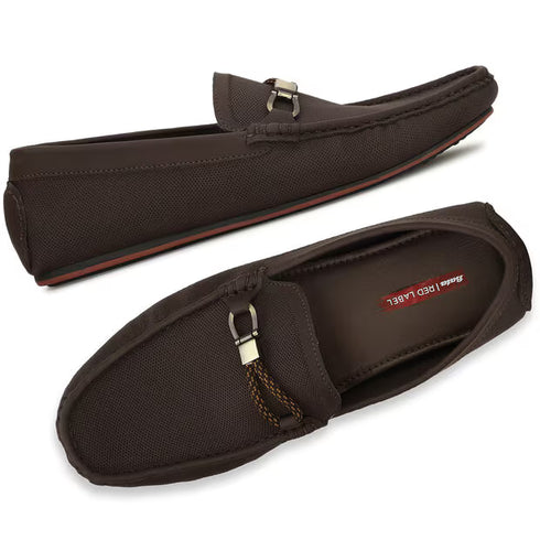 Red Label Brown Loafers For Men