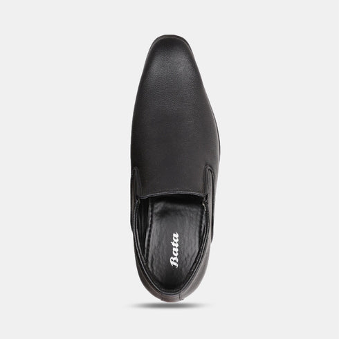 Bata Black Formal Slip-On Shoes For Men (Style 8516205)