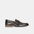 Bata Black Textured Formal Loafer Shoes For Men (Style 8516342)