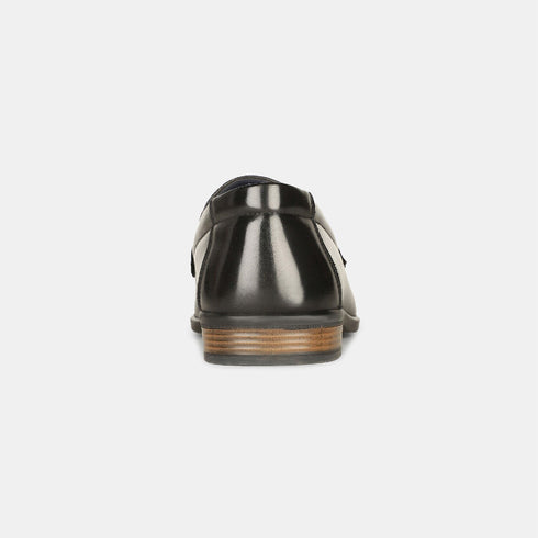Bata Black Textured Formal Loafer Shoes For Men (Style 8516342)