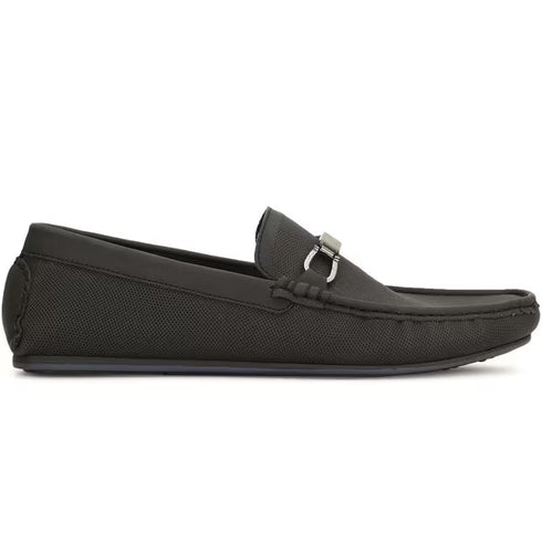 Red Label Black Loafers For Men
