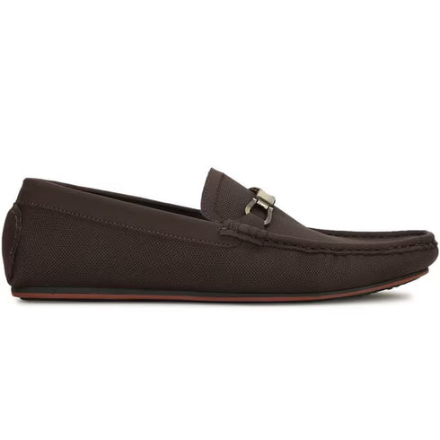 Red Label Black Loafers For Men