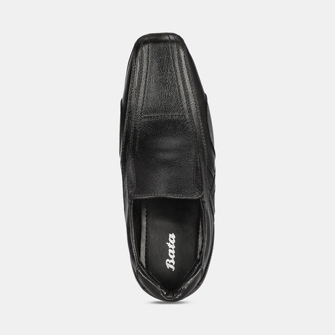Bata Black Loafers For Men (Style 8516479)