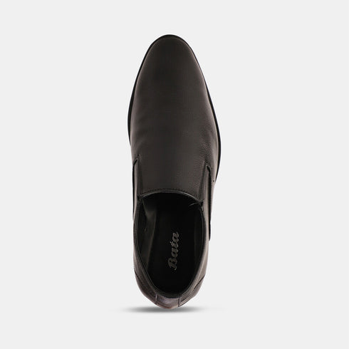 Bata Black Formal Slip-On Shoes For Men (Style 8516522)
