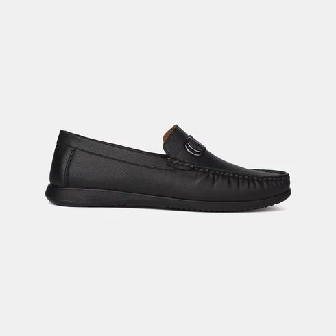 Bata Black Loafers For Men