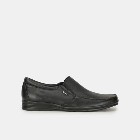 Bata Black Formal Slip-On Shoes For Men
