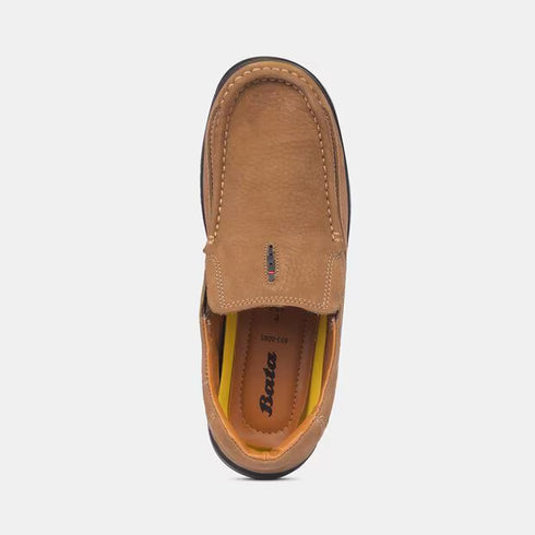Bata Beige Casual Shoes For Men