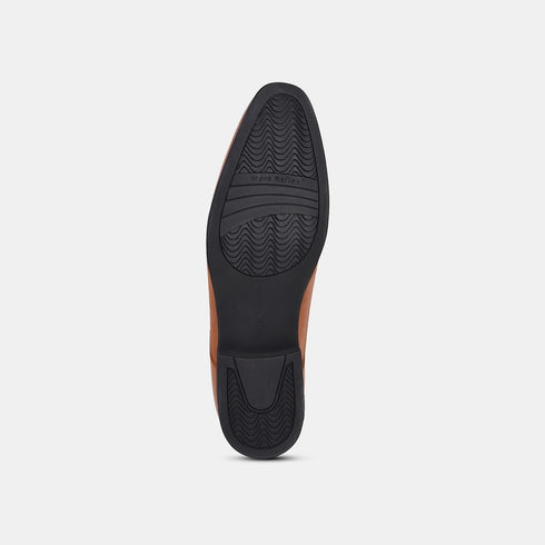 Hush Puppies Tan Slip On Formal Shoes For Men (Style 8543067)