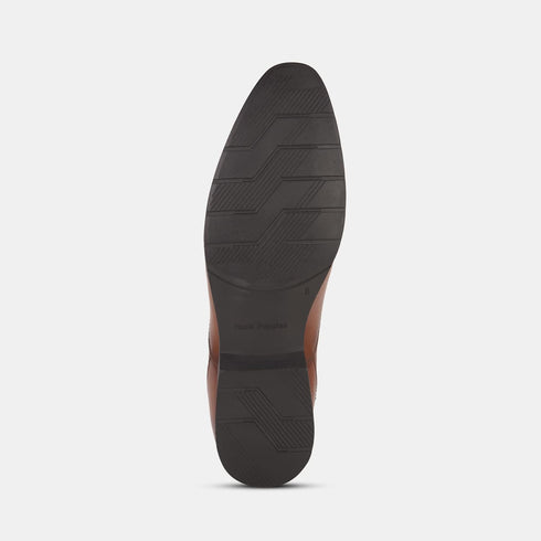 Hush Puppies Tan Slip On Formal Shoes For Men (Style 8543147)