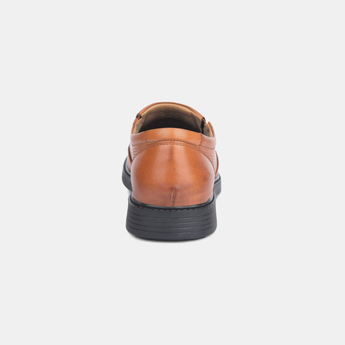 Bata Tan Formal Slip-On Shoes For Men (Style 8543318)