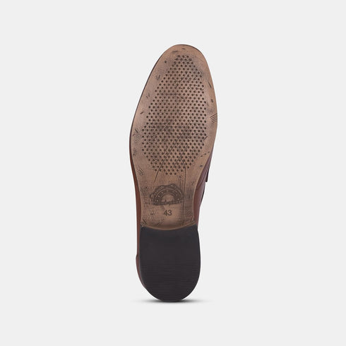 Bata Red Label Tan Formal Shoes For Men (Style 8543562)