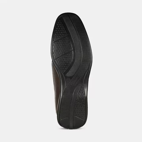 Bata Brown Moccasins With Lace-Up Detail For Men