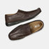 Bata Brown Moccasins With Lace-Up Detail For Men