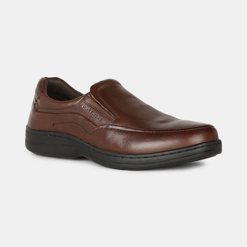 Hush Puppies Brown Slip On Formal Shoes For Men (Style 8544139)
