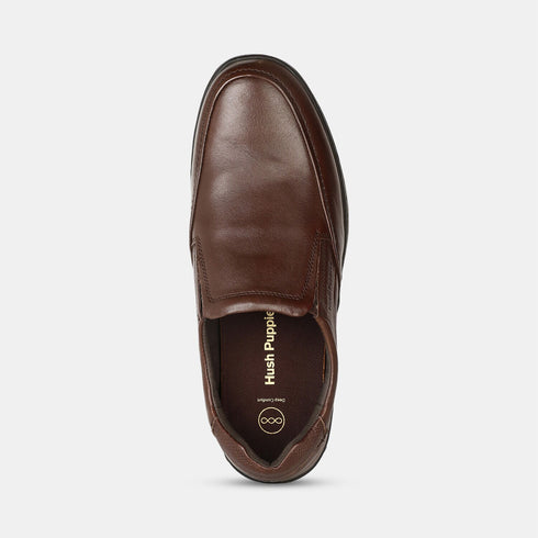 Hush Puppies Brown Slip On Formal Shoes For Men (Style 8544139)