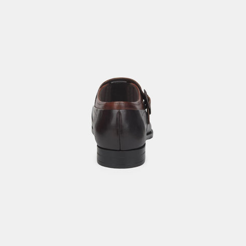 Hush Puppies Brown Monk Strap Formal Shoes For Men (Style 8544186)