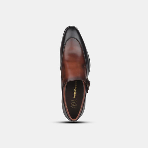 Hush Puppies Brown Monk Strap Formal Shoes For Men (Style 8544186)