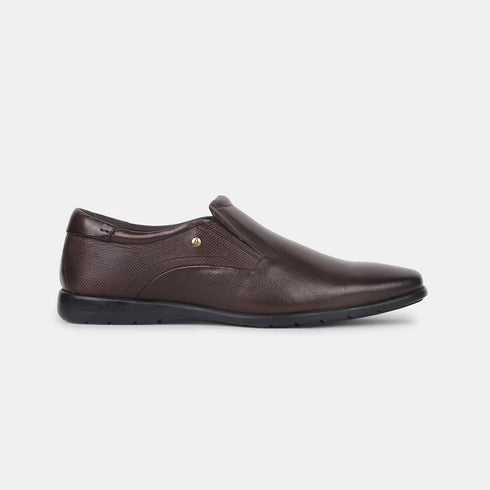 Hush Puppies Brown Slip On Formal Shoes For Men (Style 8544234)
