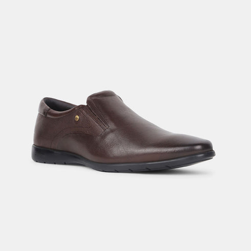 Hush Puppies Brown Slip On Formal Shoes For Men (Style 8544234)