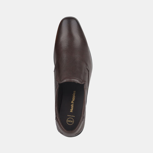 Hush Puppies Brown Slip On Formal Shoes For Men (Style 8544234)