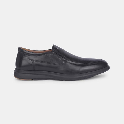 Hush Puppies Black Slip On Formal Shoes For Men (Style 8546031)