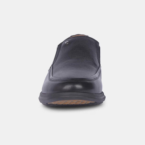 Hush Puppies Black Slip On Formal Shoes For Men (Style 8546031)