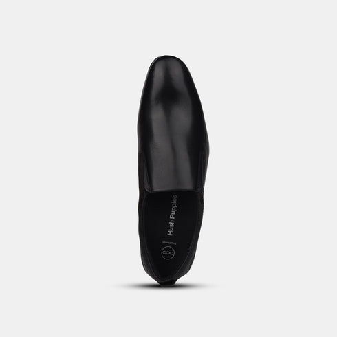 Hush Puppies Black Slip On Formal Shoes For Men (Style 8546051)