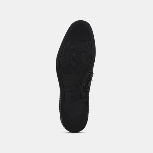 Bata Red Label Black Formal Shoes For Men (Style 8546091)