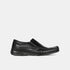 Bata Black Moccasins With Lace-Up Detail For Men
