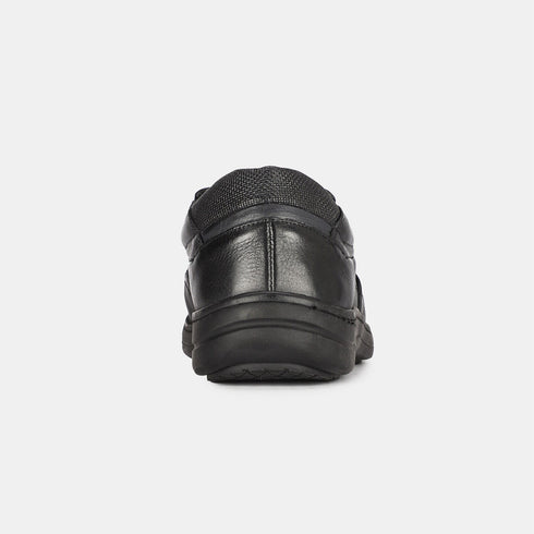Hush Puppies Black Slip On Formal Shoes For Men (Style 8546139)