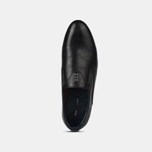 Bata Red Label Black Formal Shoes For Men (Style 8546219)