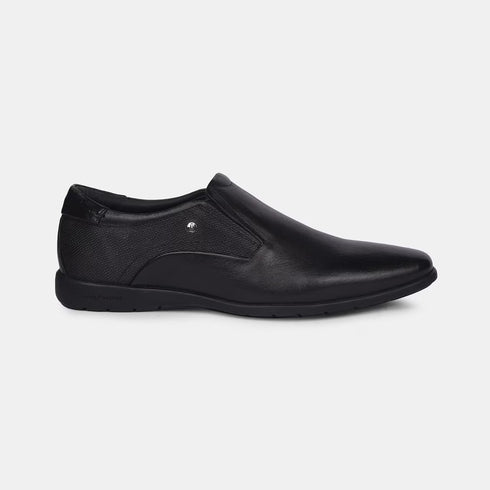 Hush Puppies Black Slip On Formal Shoes For Men (Style 8546234)
